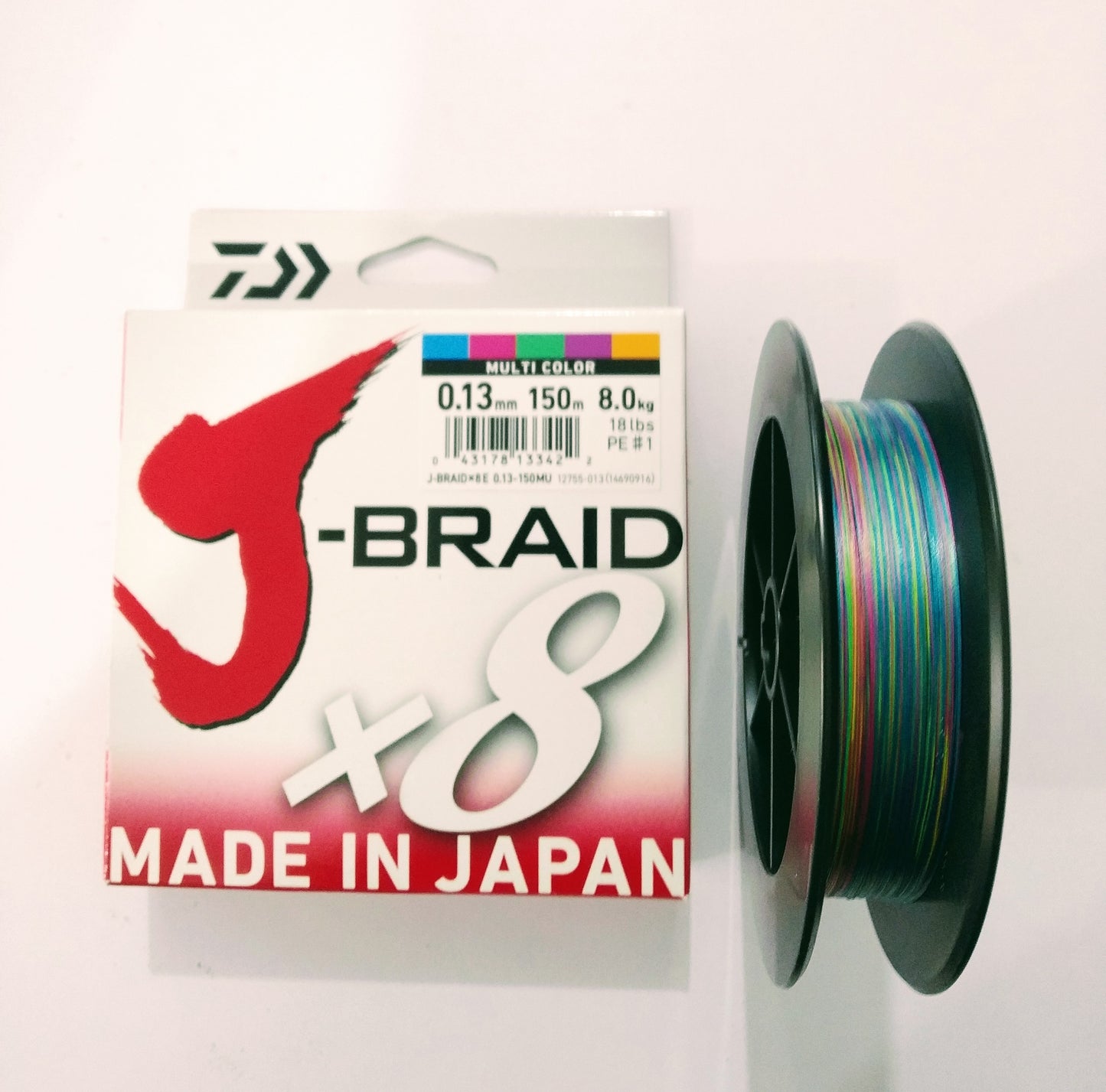 Filo Trecciato Daiwa J-Braid x8 multicolor 150 metri