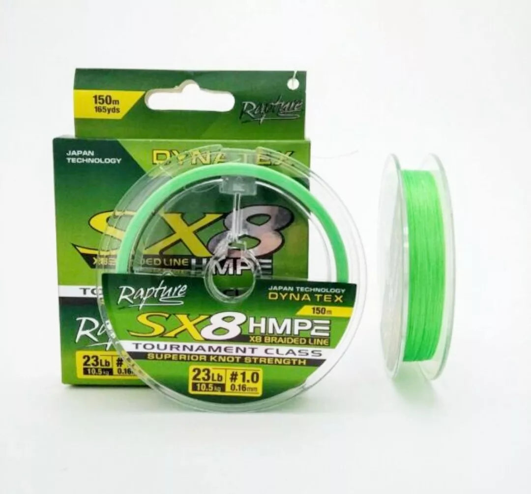 Filo Rapture Trecciato Sx8 Dyna Tex 150 metri