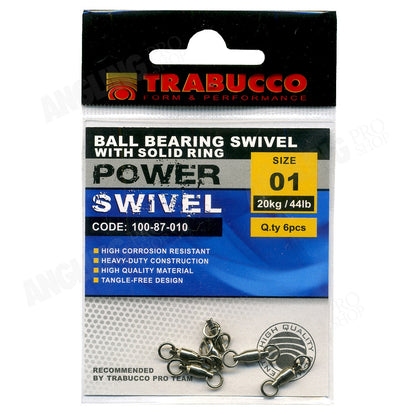 Ball Bearing Swivel with Solid Ring Trabucco