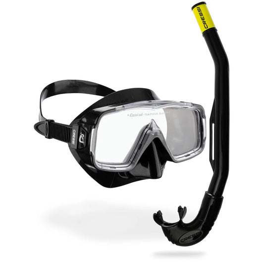Combo Maschera Snorkeling Cressi Sirena + Island 2.0