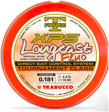 Filo Nylon LongCast Fluo Trabucco 1200 metri