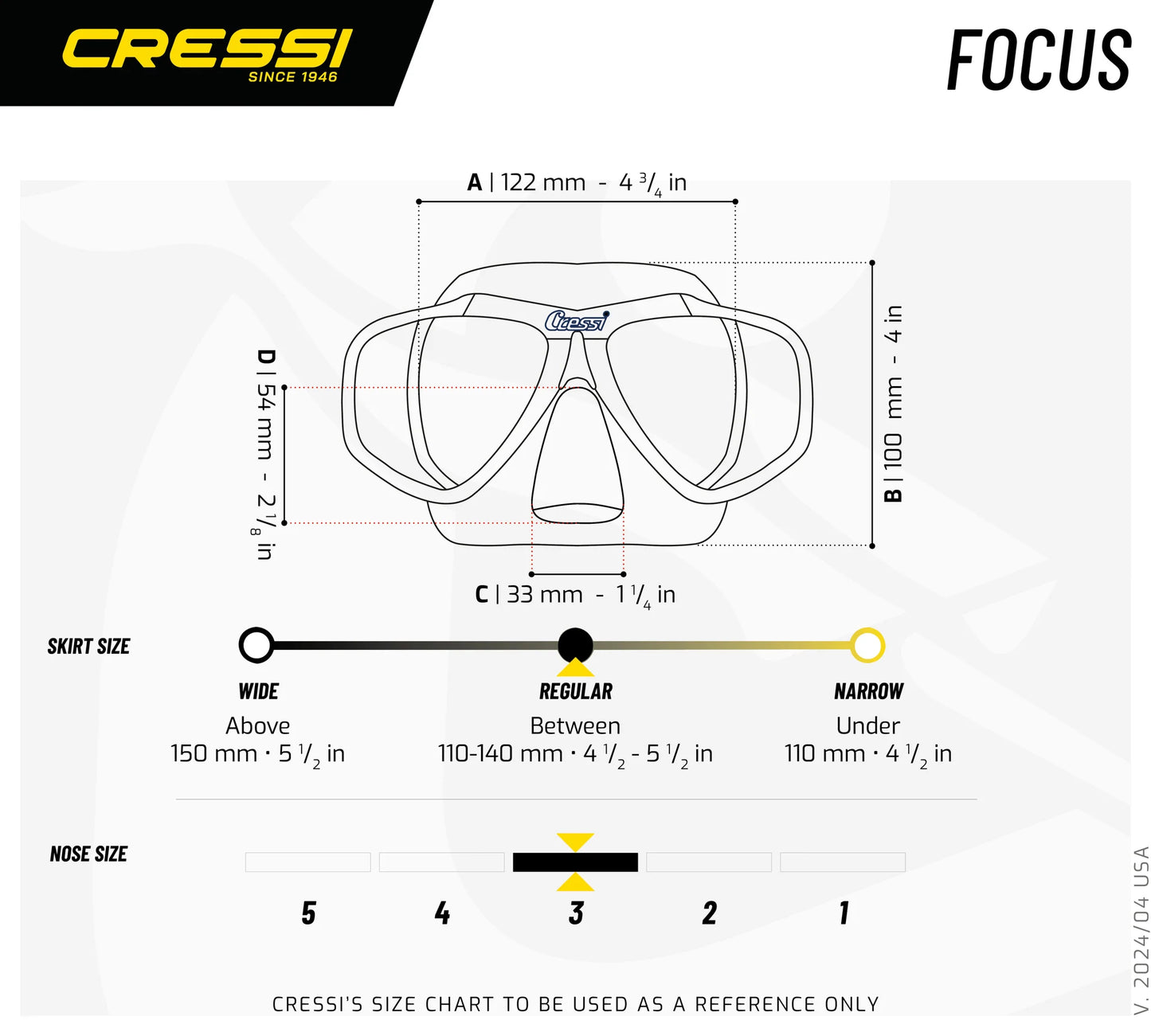 Maschera Snorkeling Cressi Focus
