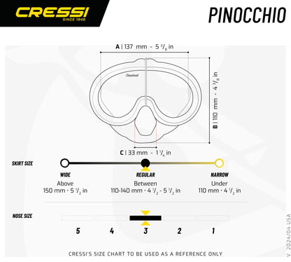 Maschera Snorkeling Pinocchio Cressi