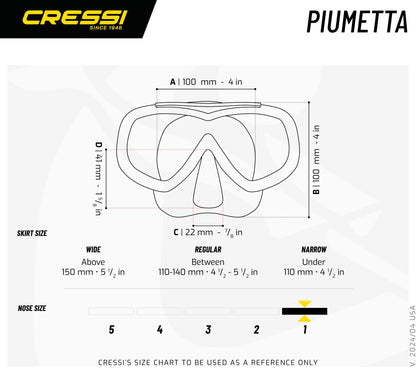 Maschera Snorkeling Piumetta Kid Cressi
