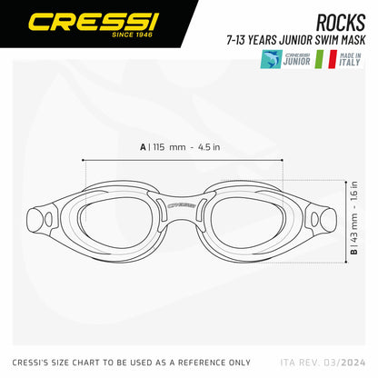 Occhialini Nuoto Rocks Cressi
