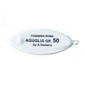 Zavorra Pesca Fonderia Roma Aguglia Plastificato Bianco
