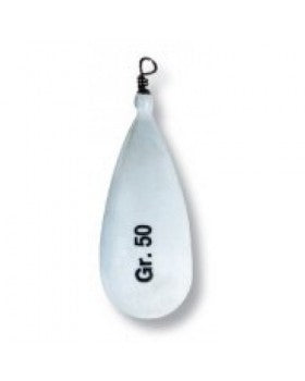 Piombo Fonderia Roma Pera con girella Plastificata bianca