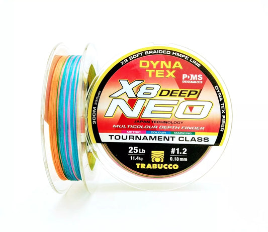 Filo Trecciato Neo X8 Deep  Multicolour 300 metri Trabucco